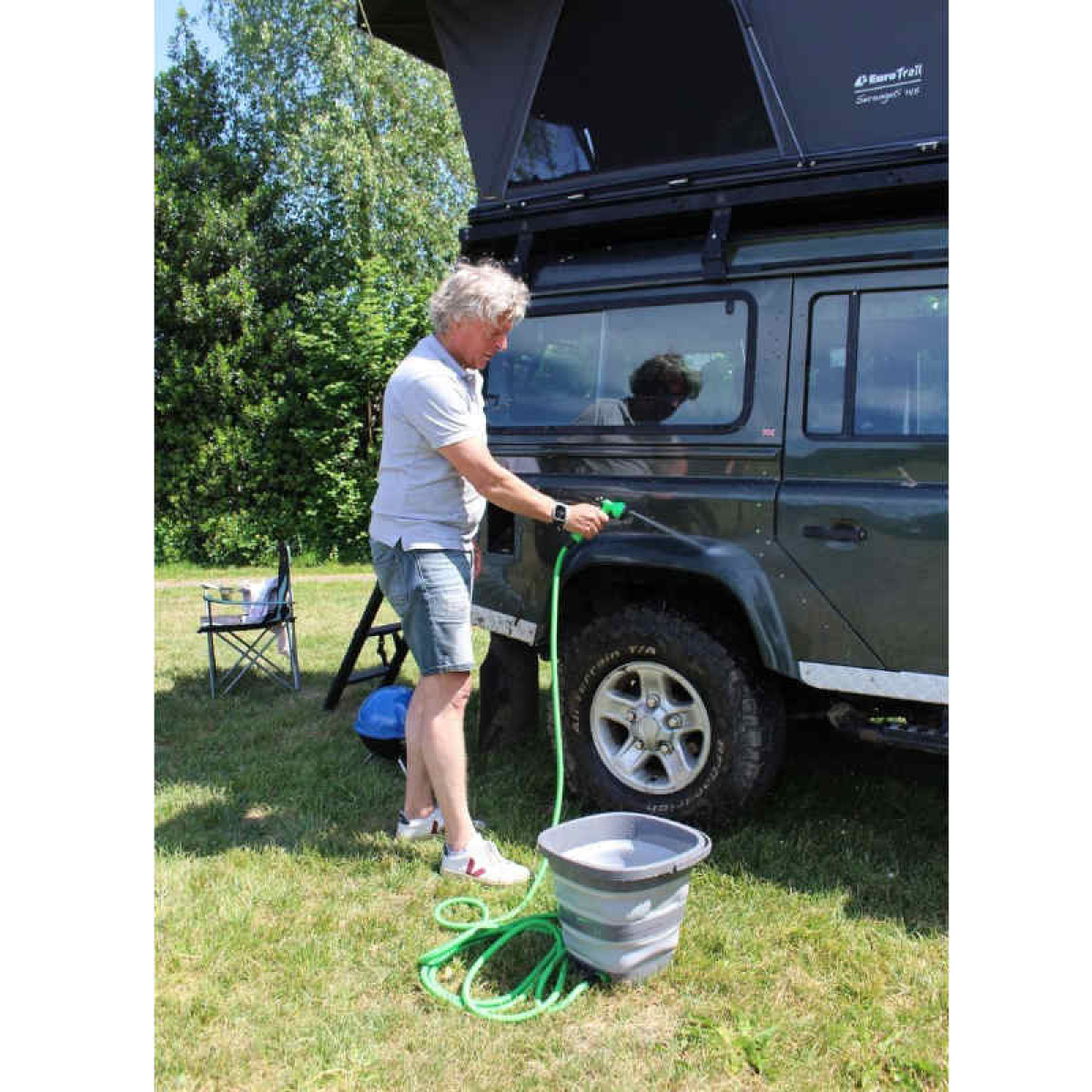 Collapsible Bucket with Rechargeable Pump in the group Water & Sanitation / Cleaning & Maintenance / Cleaning tools at Campingvaruhuset i Norden AB (82789)