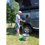 Collapsible Bucket with Rechargeable Pump