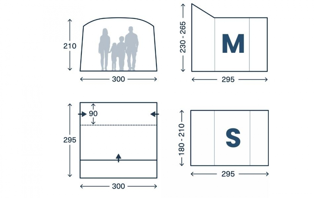 Kampa Traverse DA in the group Caravan & Motorhome / Van & Sheet Metal Workers / Awning Van / Tripod tent at Campingvaruhuset i Norden AB (82905)