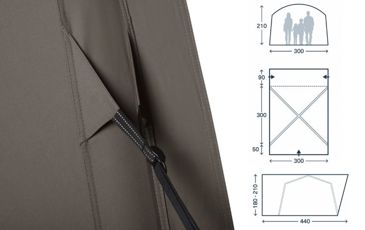 Kampa Roam Air TC DA Low in the group Caravan & Motorhome / Van & Sheet Metal Workers / Awning Van / Air tent at Campmarket (82907)
