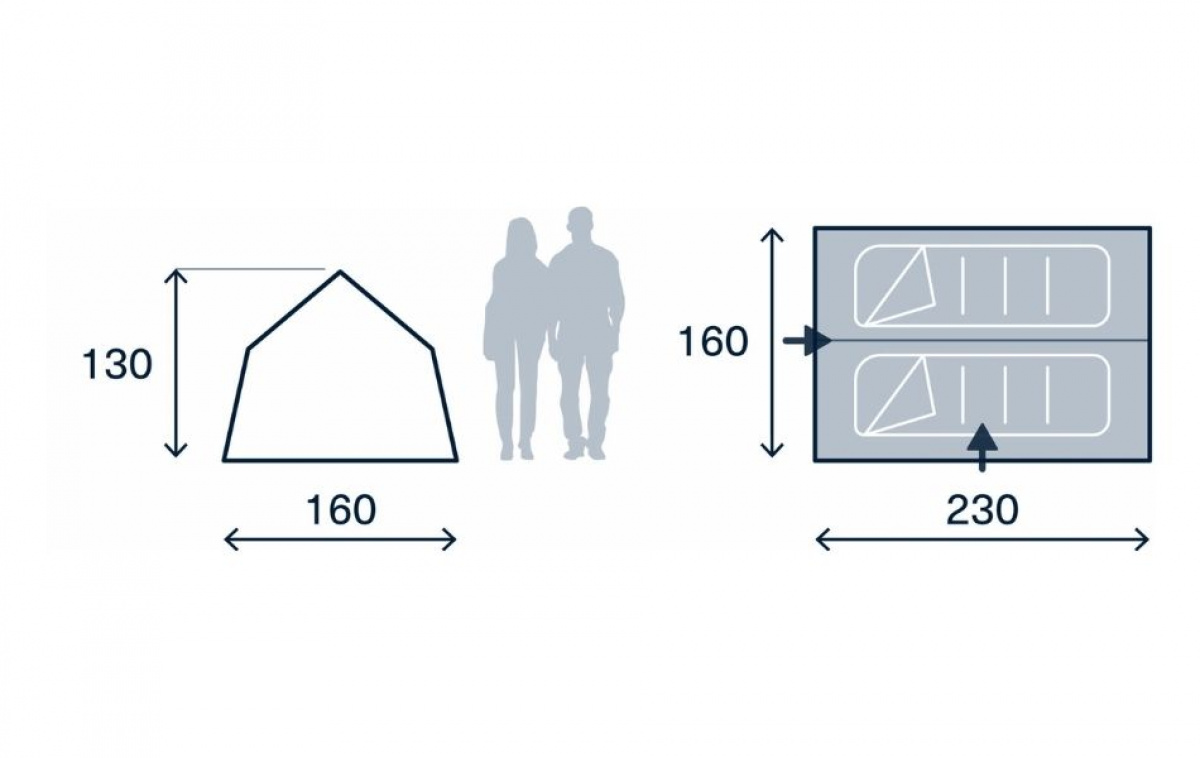 Kampa Stargazer 02 in the group Outdoor / Camping tent at Campmarket (82927)
