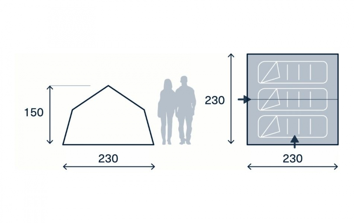 Kampa Stargazer 03 in the group Outdoor / Camping tent at Campingvaruhuset i Norden AB (82928)