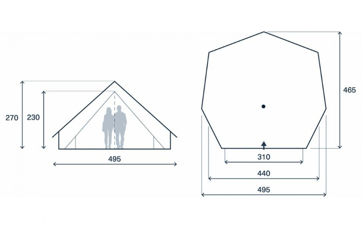 Kampa Pineveil 04 in the group Outdoor / Camping tent at Campingvaruhuset i Norden AB (82932)