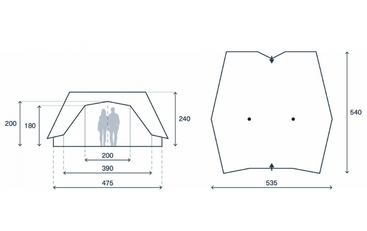 Kampa Wildrest 06 in the group Outdoor / Camping tent at Campmarket (82933)