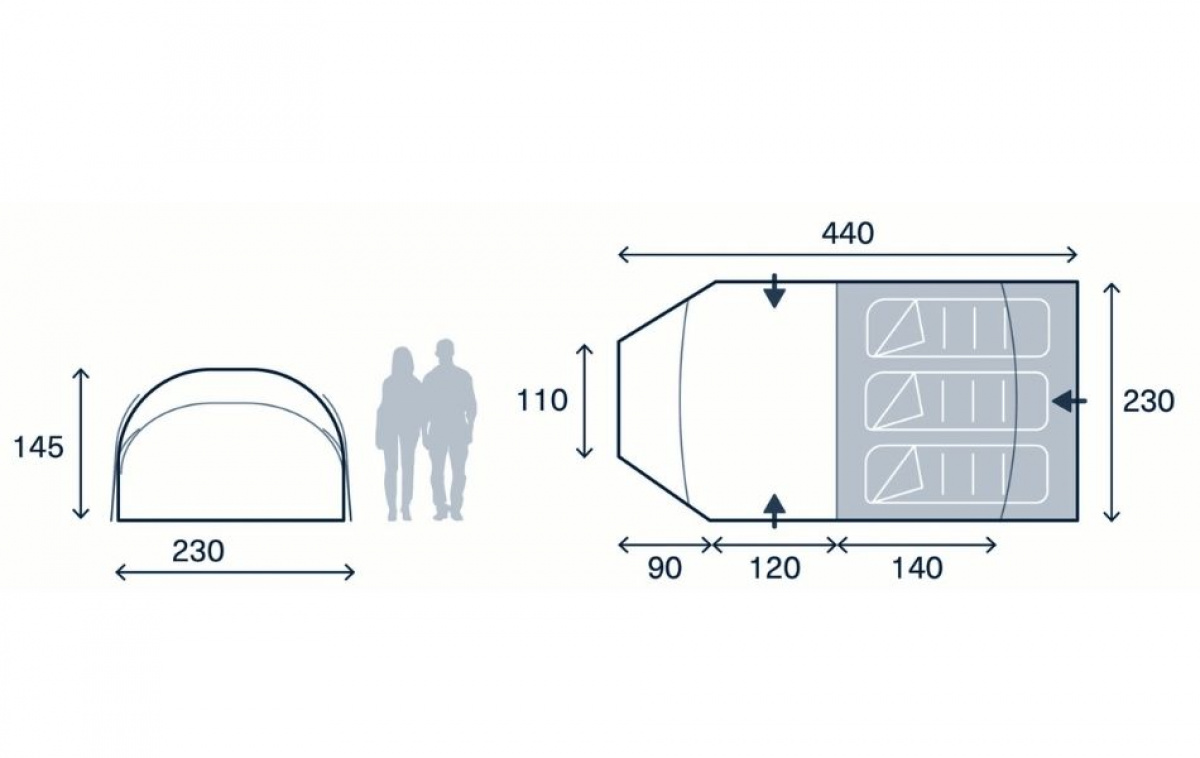 Kampa Wanderlight-K 03 in the group Outdoor / Camping tent at Campingvaruhuset i Norden AB (82935)