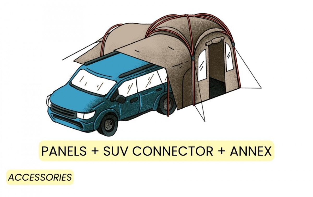 Kampa MOD 250 Dune in the group Outdoor / Camping tent at Campingvaruhuset i Norden AB (82944)