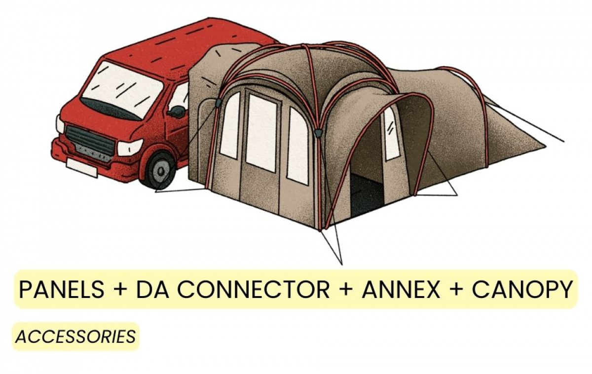Kampa MOD 250 Dune in the group Outdoor / Camping tent at Campingvaruhuset i Norden AB (82944)