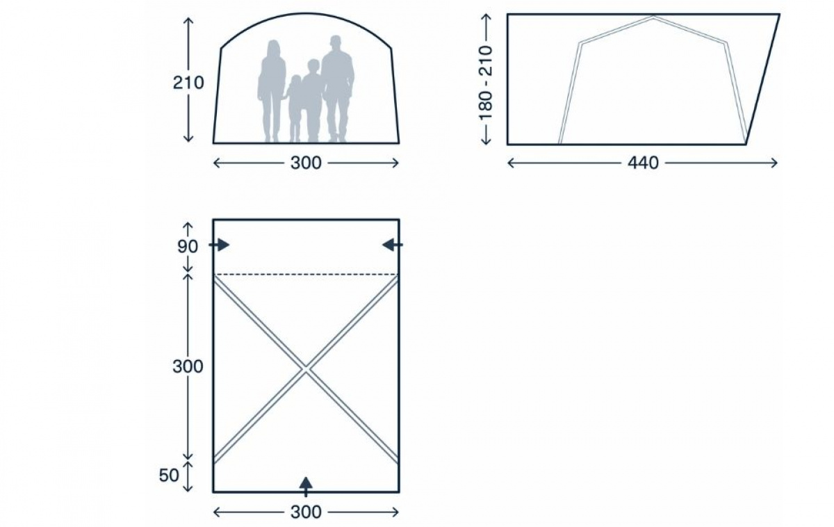 Kampa Roam DA Low in the group Caravan & Motorhome / Van & Sheet Metal Workers / Awning Van at Campingvaruhuset i Norden AB (83019)