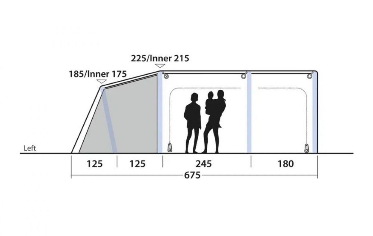 Outwell Boston 6 Air TC in the group Outdoor / Camping tent at Campingvaruhuset i Norden AB (83069)