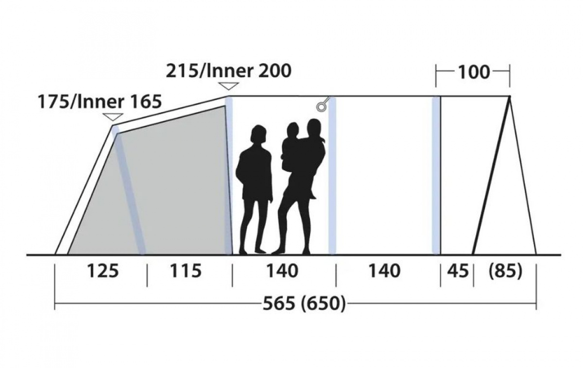Outwell Colorado 6 Air in the group Outdoor / Camping tent at Campingvaruhuset i Norden AB (83070)