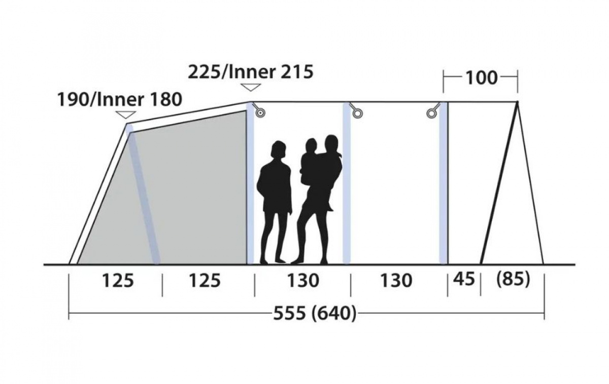 Outwell Florida 6 Air in the group Outdoor / Camping tent at Campingvaruhuset i Norden AB (83071)