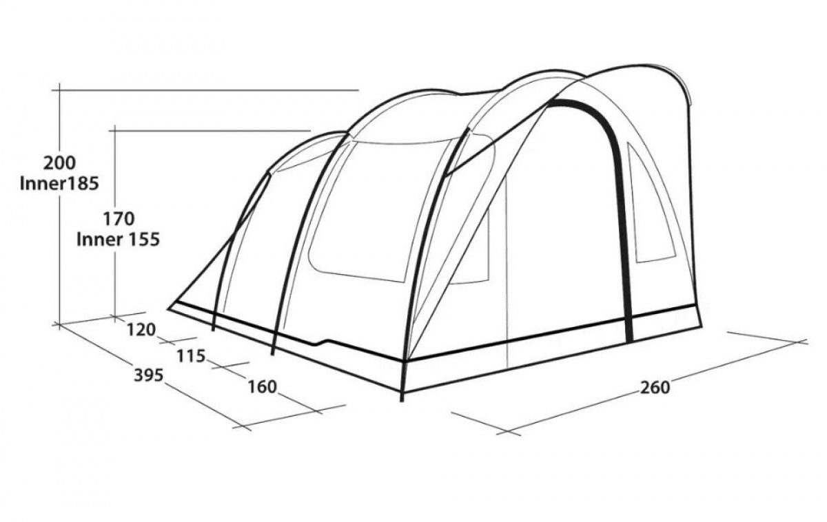Outwell Sky 4 in the group Outdoor / Camping tent at Campmarket (83089)