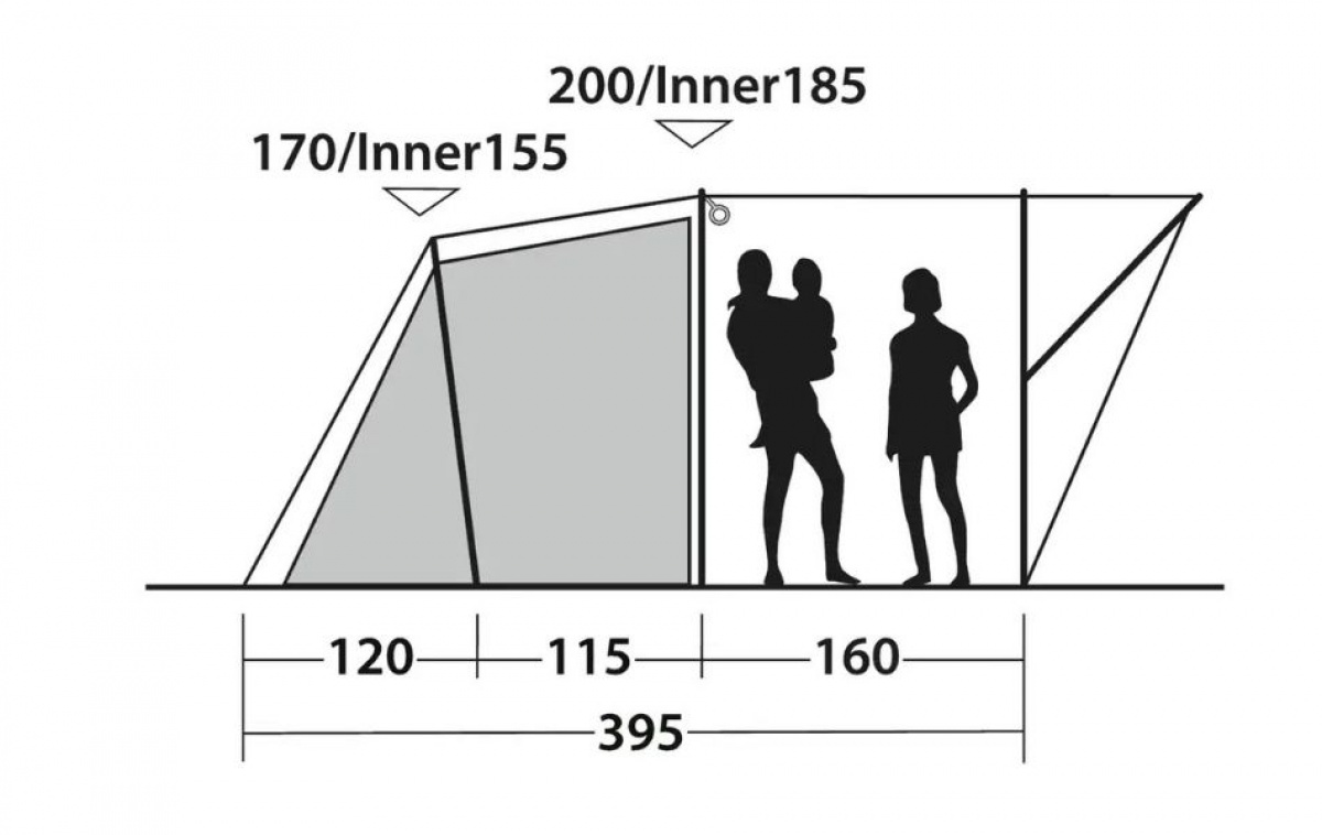 Outwell Sky 4 in the group Outdoor / Camping tent at Campmarket (83089)