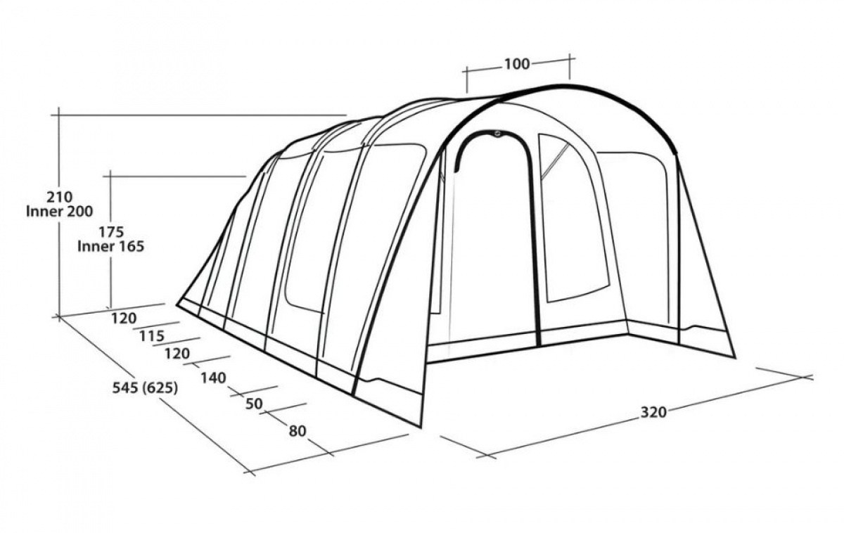 Outwell Ohio 5 TC in the group Outdoor / Camping tent at Campmarket (83101)