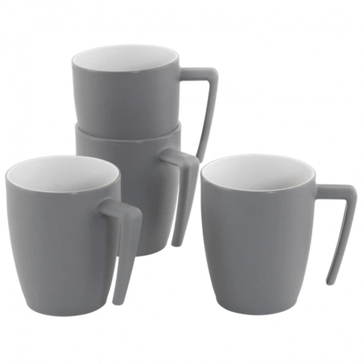 Outwell Mug 4-Pack Gala Grey Mist in the group Household & Kitchen / Glass & Mugs / Mugs and Coffee Cups at Campmarket (83146)