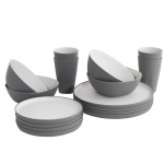 Outwell Dinner Set 16 Pieces Gala Grey Mist