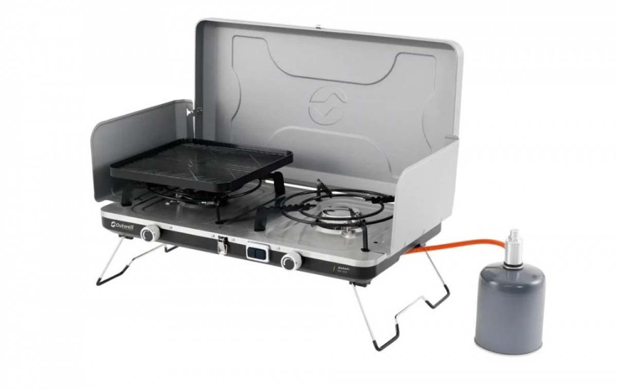 Outwell Gas Stove Merapi Pro Duo Deluxe in the group Outdoor / Camping kitchen & Cooking utensils at Campingvaruhuset i Norden AB (83169)