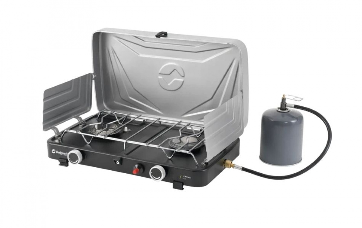 Outwell Gas Stove Katmai Duo in the group Outdoor / Camping kitchen & Cooking utensils at Campingvaruhuset i Norden AB (83170)