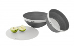 Outwell Bowl and Colander Set Grey Mist