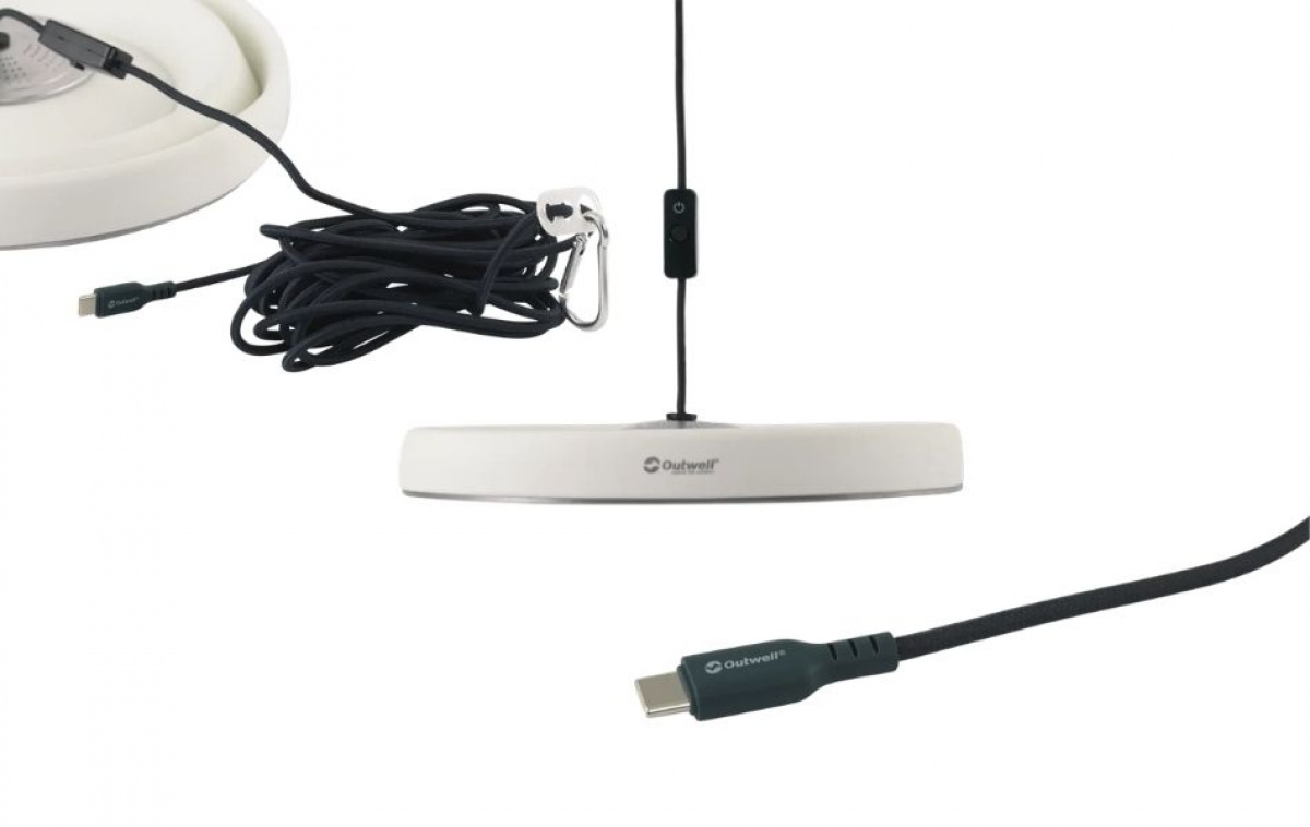 Outwell Hanging Lamp Foldable Pollux Lux Cream White in the group Caravan & Motorhome / Electronics / Interior Lighting / Ceiling lamps at Campmarket (83186)