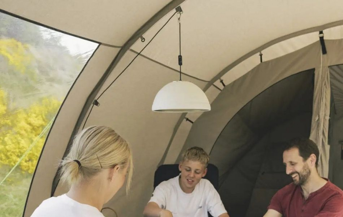 Outwell Hanging Lamp Foldable Pollux Lux Cream White in the group Caravan & Motorhome / Electronics / Interior Lighting / Ceiling lamps at Campmarket (83186)