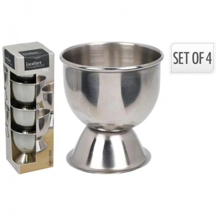Egg Cup 4-Pack Stainless Steel in the group Household & Kitchen / Serving / Other at Campingvaruhuset i Norden AB (83238)