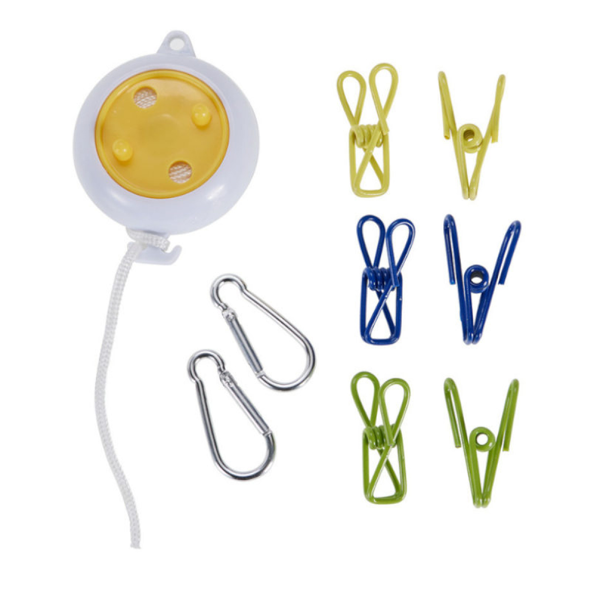 Clothesline with 6 Clips in the group Household & Kitchen / Laundry, Cleaning & Dishes / Drying racks at Campingvaruhuset i Norden AB (83295)