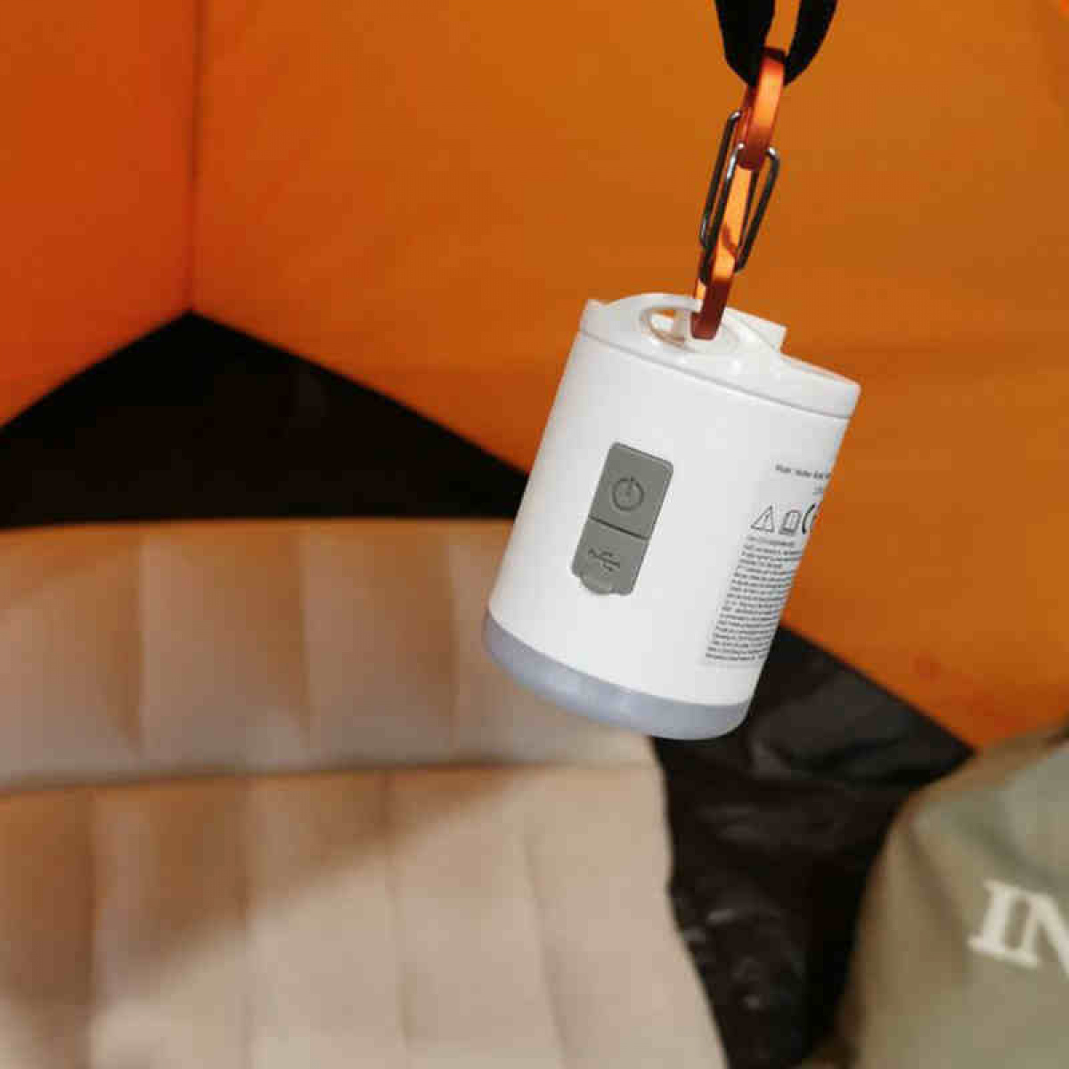 Rechargeable Air Pump with Light in the group Outdoor / Sleeping Equipment at Campingvaruhuset i Norden AB (83331)