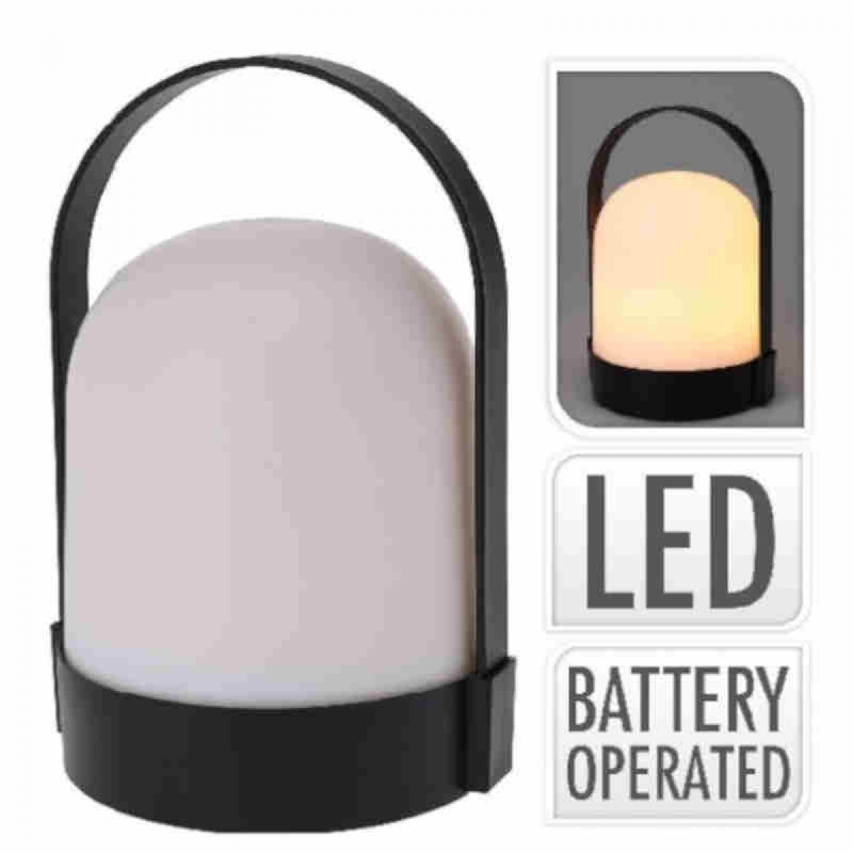 Table Lamp Black Battery-Operated in the group Home & Interior / Lighting & Lanterns at Campmarket (83381)