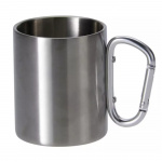 Stainless Steel Mug with Carabiner