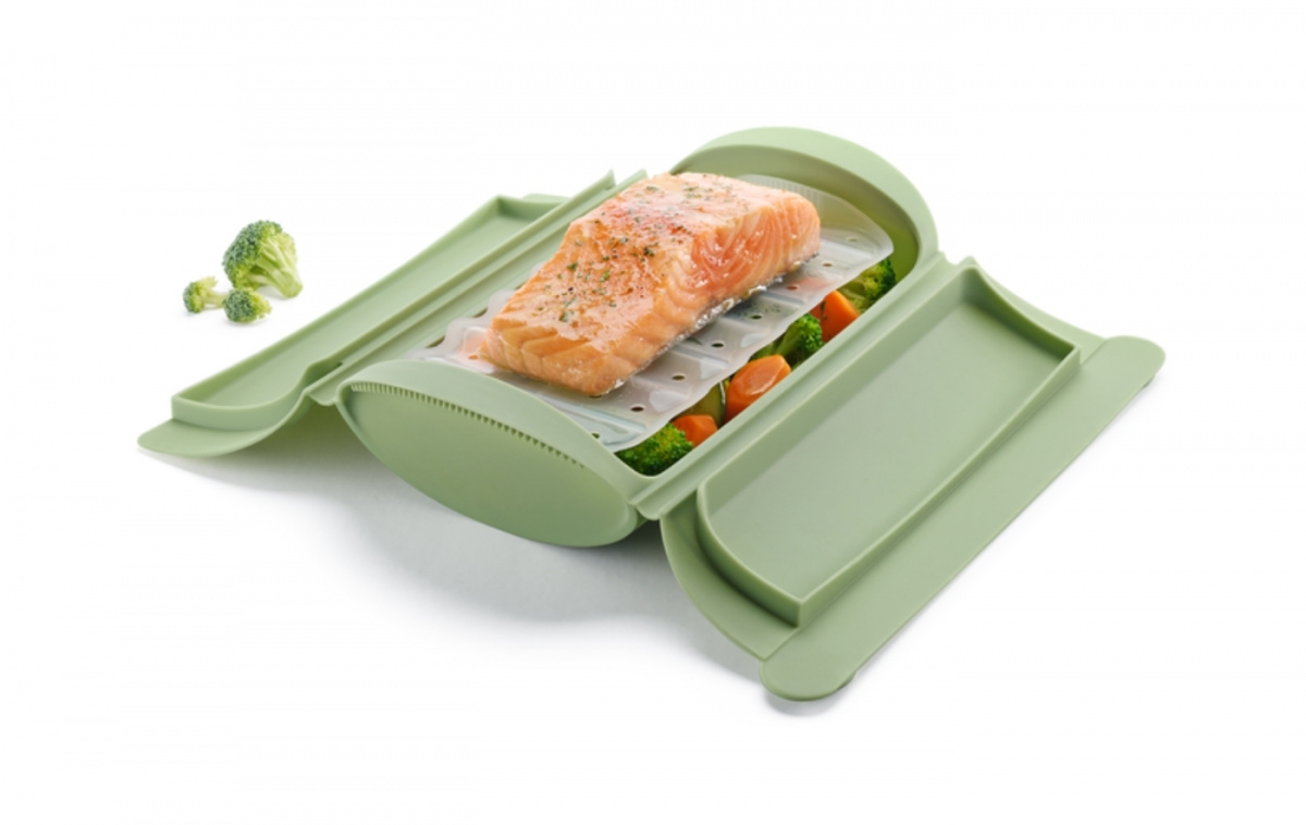 Microwave Steamer with Plate for 2 People in the group Household & Kitchen / Kitchen accessories / Kitchen utensils at Campmarket (83557)