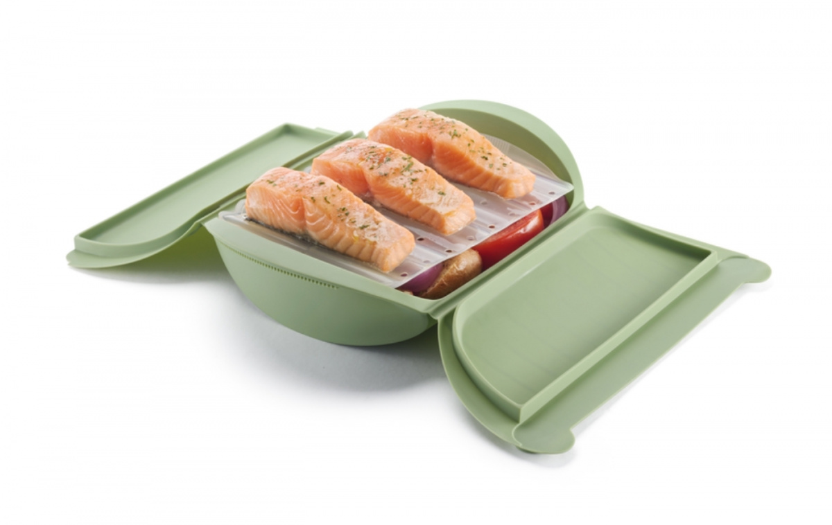 Microwave Steamer with Plate for 4 People in the group Household & Kitchen / Kitchen accessories at Campmarket (83558)