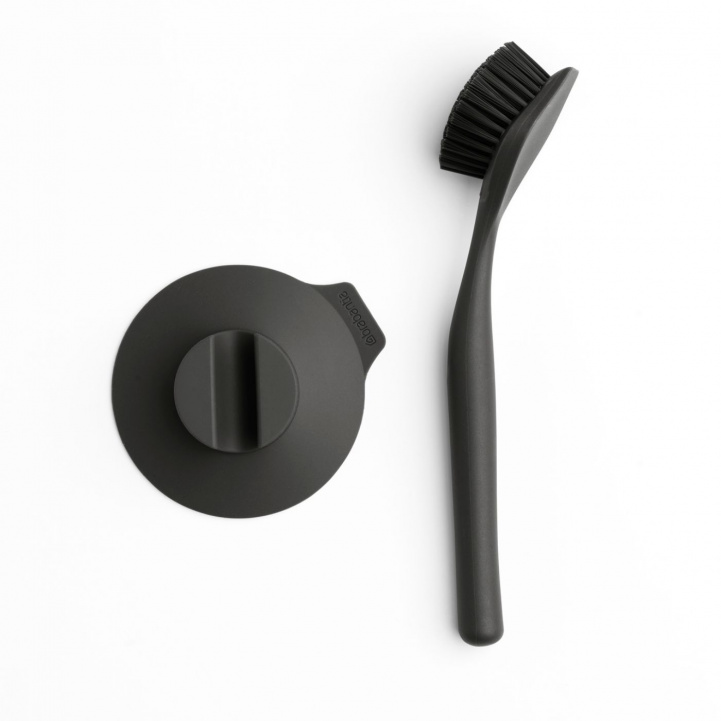 Dish Brush with Suction Cup Holder in the group Household & Kitchen / Laundry, Cleaning & Dishes / Dish brushes at Campingvaruhuset i Norden AB (83589)