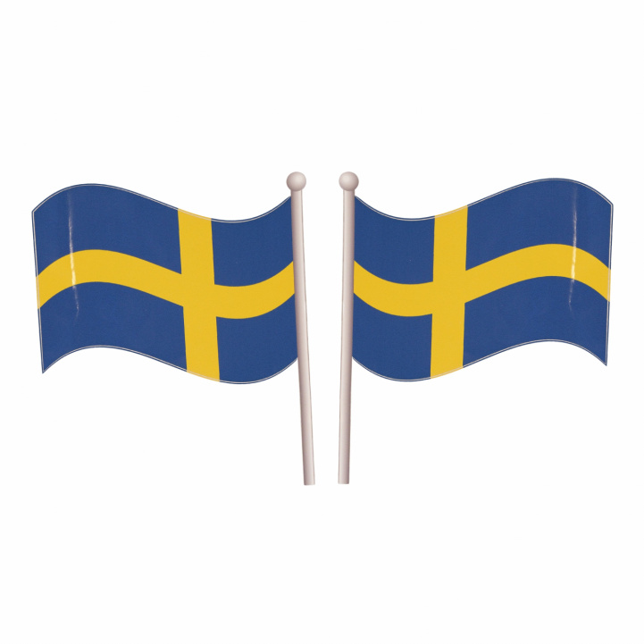 Sweden flag sticker 14x17 cm right & left in the group at Campingvaruhuset i Norden AB (83613)