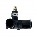 Rubber elbow with air screw and clamp