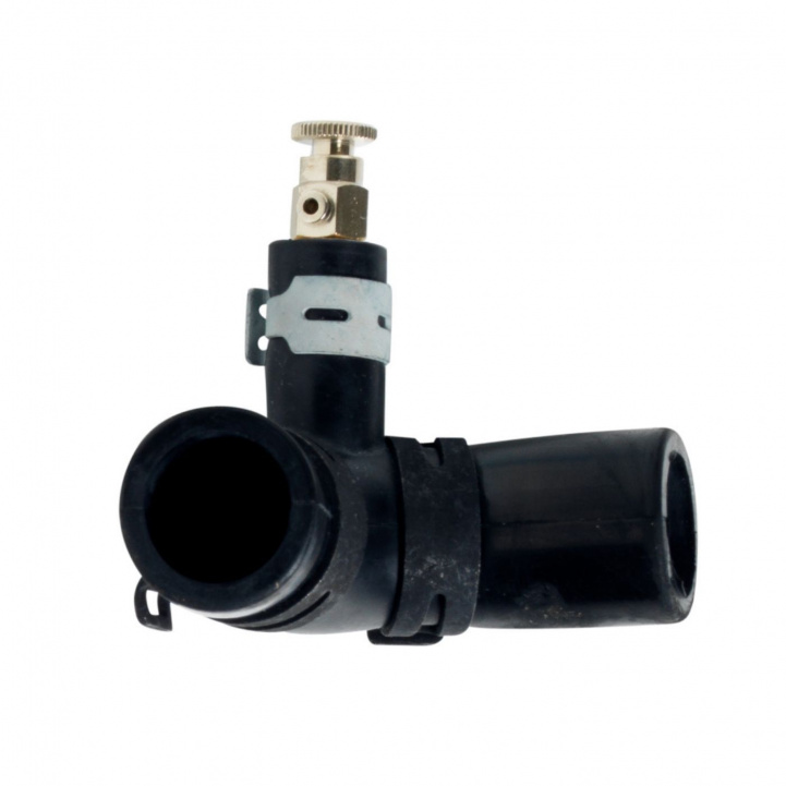 Rubber elbow with air screw and clamp in the group Caravan & Motorhome / Heat, Cold & Ventilation / Alde / Installation material at Campmarket (83640)