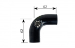 Rubber elbow with air screw and clamp