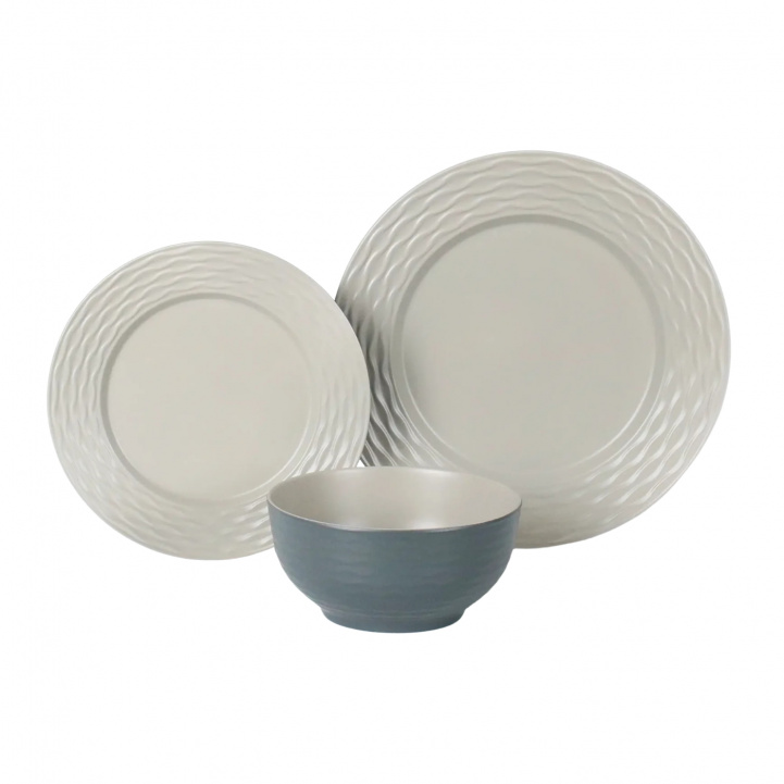 Flamefield Riple Sand Dinner Set 12 Pieces in the group Household & Kitchen / Serving / Tableware at Campingvaruhuset i Norden AB (83798)