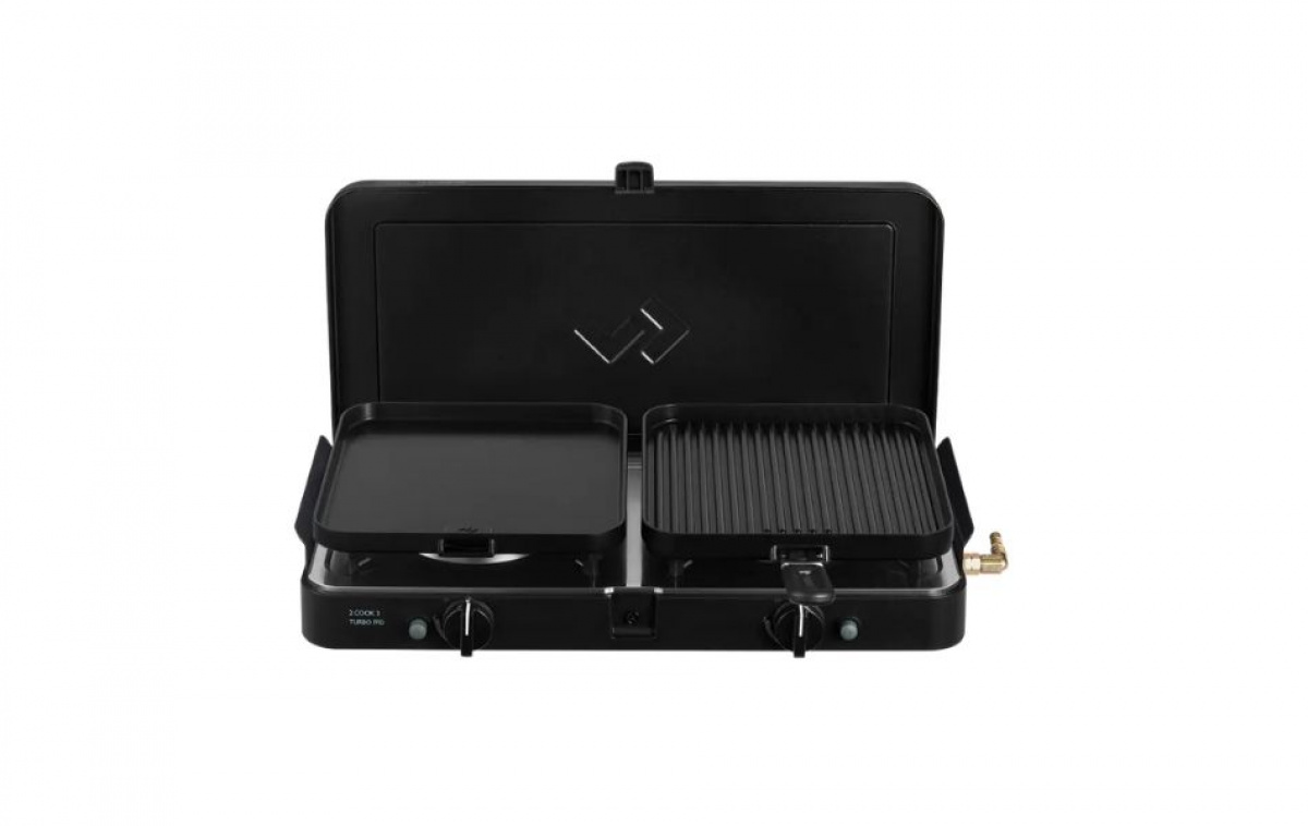 Cadac Gas Stove 2-Cook Turbo FFD Deluxe in the group Household & Kitchen / Kitchen appliances / Gas stove at Campingvaruhuset i Norden AB (83819)