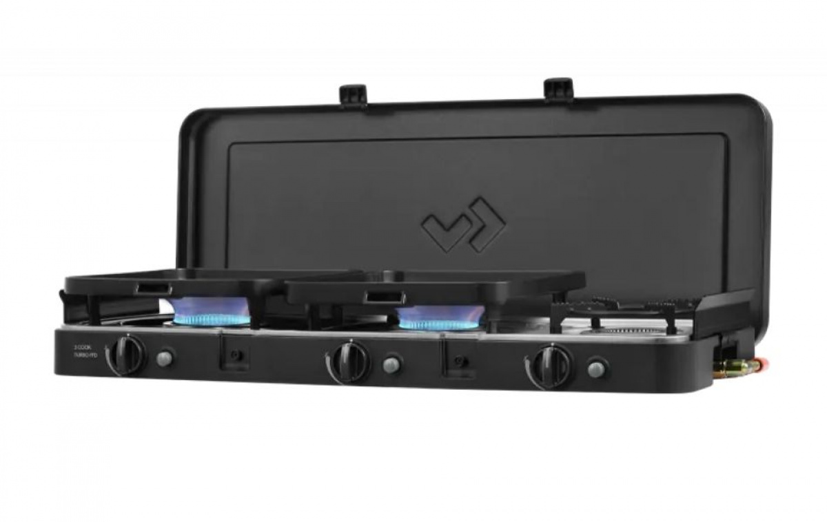 Cadac Gas Stove 3-Cook Turbo FFD Deluxe in the group Household & Kitchen / Kitchen appliances / Gas stove at Campingvaruhuset i Norden AB (83820)