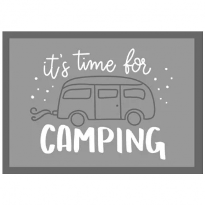 Doormat It’s Time For Camping Grey in the group Home & Interior / Doormats at Campingvaruhuset i Norden AB (83827)