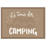 Doormat It’s Time For Camping Beige
