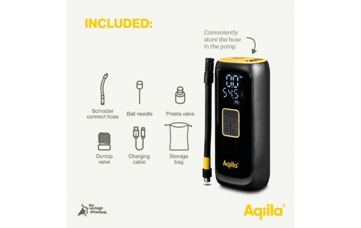 Aqiila Airbird C4 Portable Compressor 4000mAh Black in the group Other / For the Car at Campingvaruhuset i Norden AB (83992)