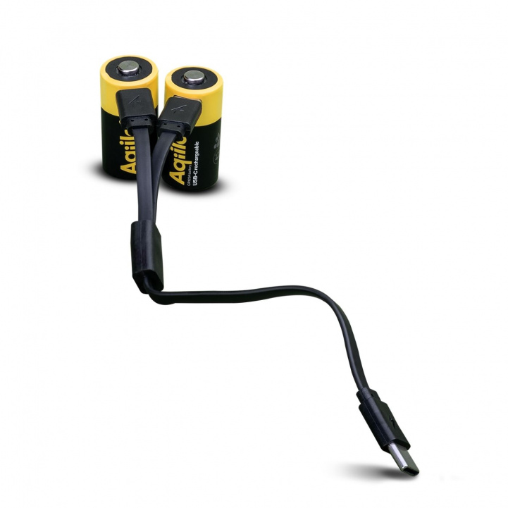 Aqiila Rechargeable CR123A Batteries USB-C 2 pcs in the group Caravan & Motorhome / Electronics / Batteries & Converters / Batteries at Campingvaruhuset i Norden AB (84005)