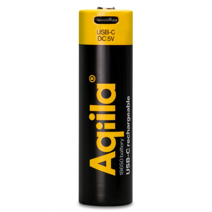 Aqiila Rechargeable 18650 Battery USB-C in the group Caravan & Motorhome / Electronics / Batteries & Converters / Batteries at Campmarket (84006)