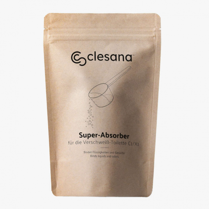 Clesana Super Absorber C1/X1 1kg in the group Water & Sanitation / Toilet / Camping toilet / Accessories for Camping Toilets at Campmarket (84054)
