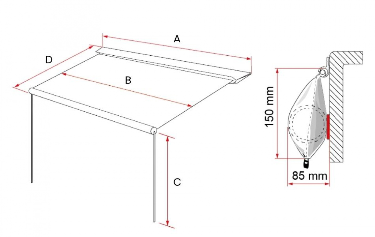 Fiamma Caravanstore Evo in the group Awning & Canopies / Awnings / Caravan awnings / Awnings at Campingvaruhuset i Norden AB (84058)