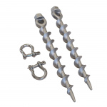 Campmaster Ground screw 30 cm Aluminium 2-pack