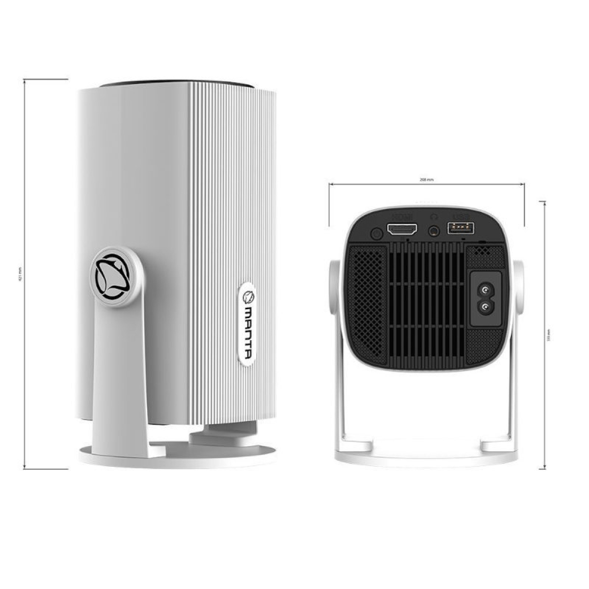 Manta Mini Smart Projector in the group Caravan & Motorhome / Electronics / TV, Image & Sound / Projectors at Campingvaruhuset i Norden AB (84275)