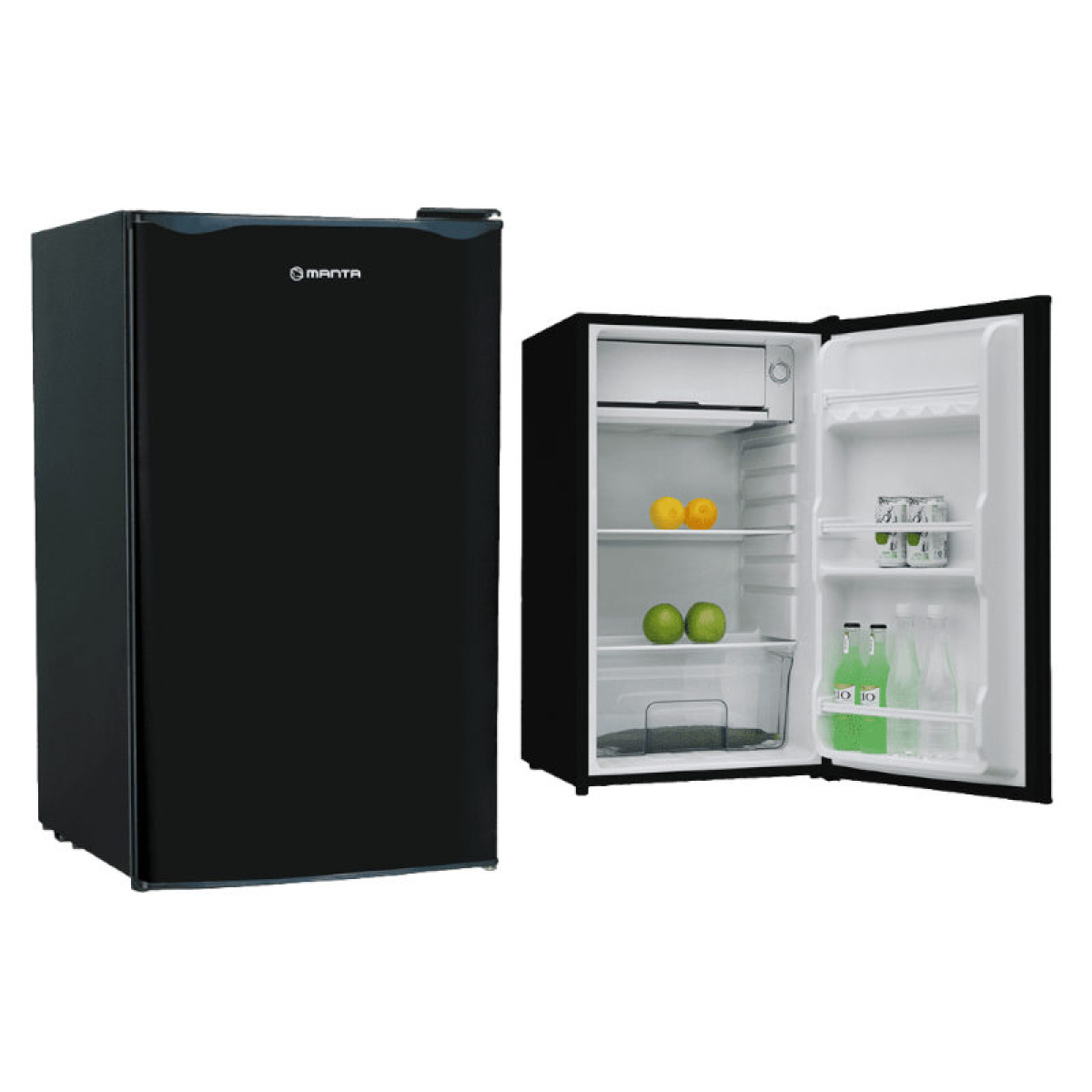 Manta Refrigerator 91L 230V Black in the group Caravan & Motorhome / Heat, Cold & Ventilation / Refrigerators & Coolers / Other Refrigerators/Freezers at Campingvaruhuset i Norden AB (84279)